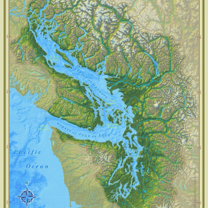 Map of the Salish Sea